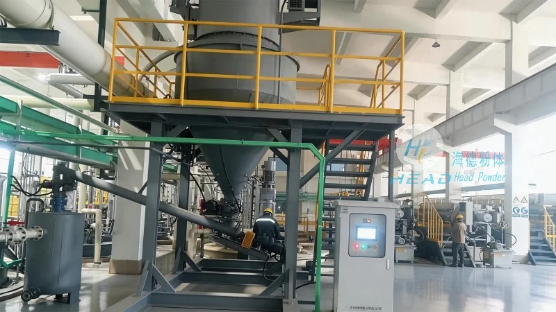 Studi kasus perusahaan material baru di Wuhan, Hubei, mengenai proses pengangkutan pneumatik dengan sirkulasi nitrogen untuk serbuk timah logam