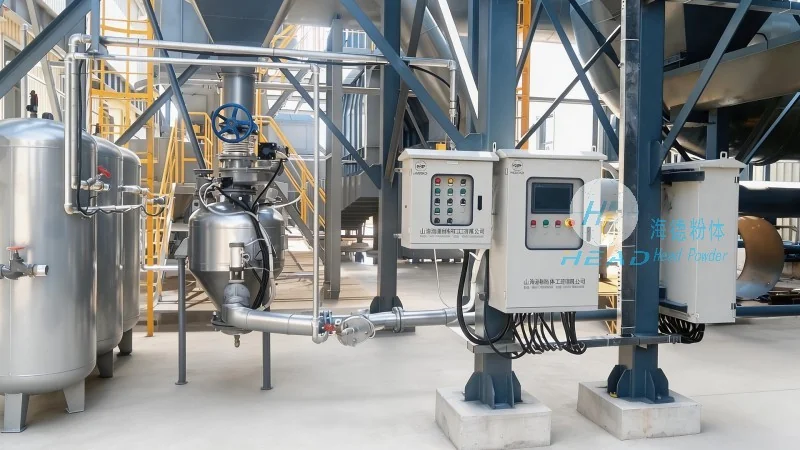 Studi Kasus Proyek Pengangkutan Pneumatik dengan Sirkulasi Nitrogen Fosfat Besi Litium untuk Perusahaan Baterai Litium di Zaozhuang, Shandong