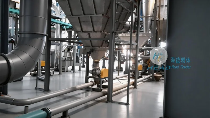 Studi Kasus Proyek Pengangkutan Pneumatik dengan Sirkulasi Nitrogen Fosfat Besi Litium untuk Perusahaan Baterai Litium di Zaozhuang, Shandong